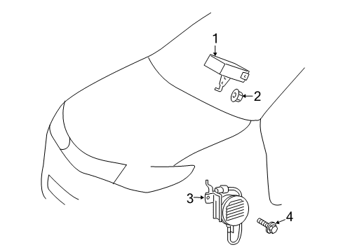 2013 Toyota Camry Electrical Components Control Module Diagram for 8657233030