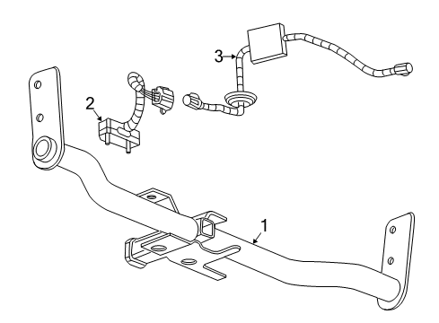 2016 GMC Terrain Trailer Hitch Components Harness Asm-Trailer Rear Wiring Diagram for 20807039