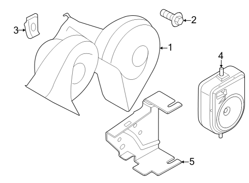 Horn Horn Bolt Diagram for W715284S437