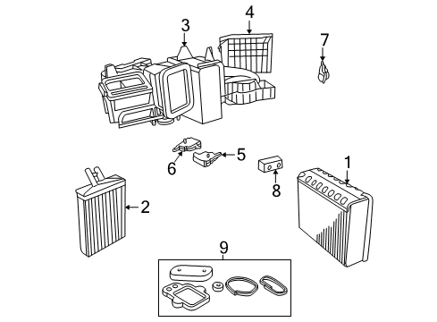 1998 Chrysler Concorde Air Conditioner Actuator-Recirculation Door Diagram for 4734984AD