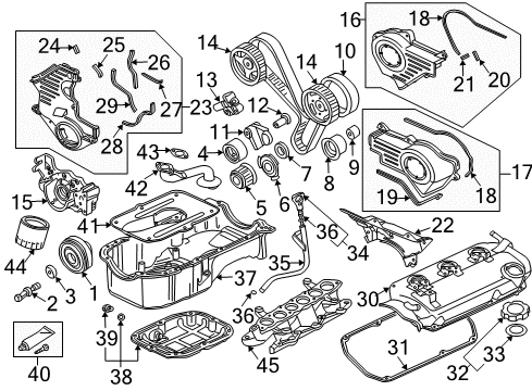 2008 Mitsubishi Eclipse Filters O Ring-Engine Oil Level Tube Diagram for MD075834