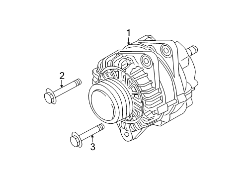 2003 Kia Sorento Alternator Reman Alternator Diagram for 3730039450RU