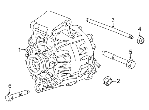 2014 Ford Transit Connect Alternator Alternator Diagram for CJ5Z10346F