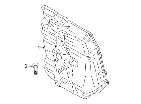 2017 Mini Cooper Countryman Transaxle Parts Oil Pan Diagram for 24118627787