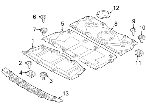 Splash Shields Cover Diagram for 51757409394