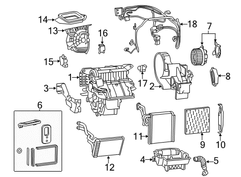 2017 Chrysler 200 A/C & Heater Control Units Stack-Vehicle Feature Controls Diagram for 68275347AE