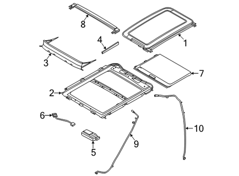 Sunroof MOTOR ASY - WITHOUT DRIVE Diagram for NZ6Z15790A