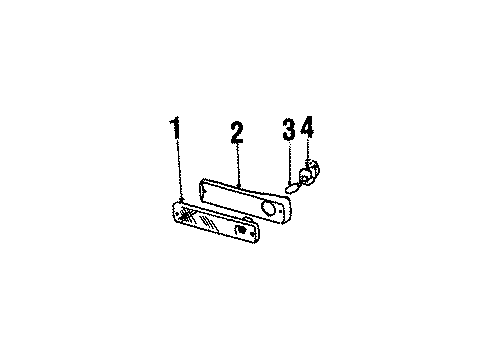 1987 Jeep Cherokee Side Marker Lamps Side Mark Diagram for J0994021