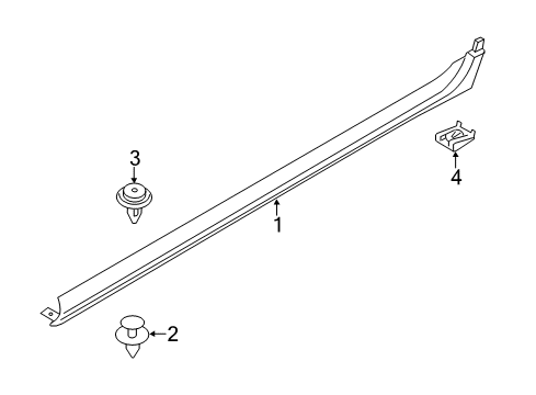 2011 BMW X3 Exterior Trim - Pillars, Rocker & Floor Expanding Rivet Diagram for 07147281961