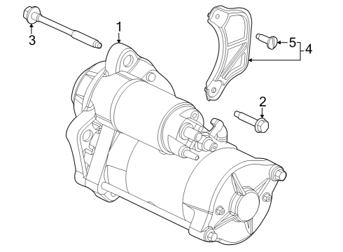 Starter Starter Mount Bolt Diagram for W704942S437