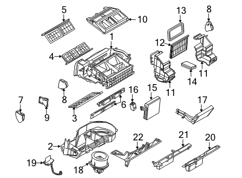 2007 Saturn Relay Air Conditioner Actuator Diagram for 10364929