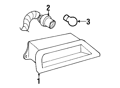 1992 Pontiac Bonneville High Mount Lamps Lamp Asm-High Mount Stop Diagram for 16513569