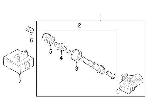 Tire Pressure Monitoring Nut Diagram for 40780JA02A
