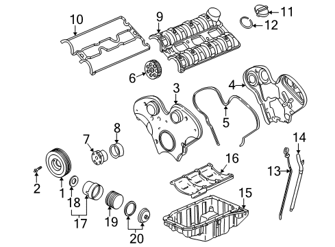 2003 Saturn LW300 Filters Filter Element Diagram for 90571362