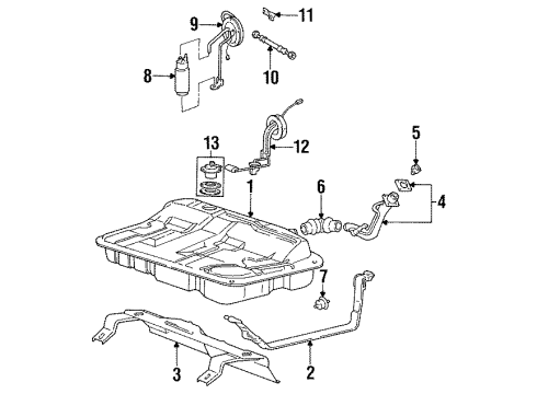 1995 Hyundai Sonata Senders Switch Assembly-Oil Pressure Diagram for 9475032800