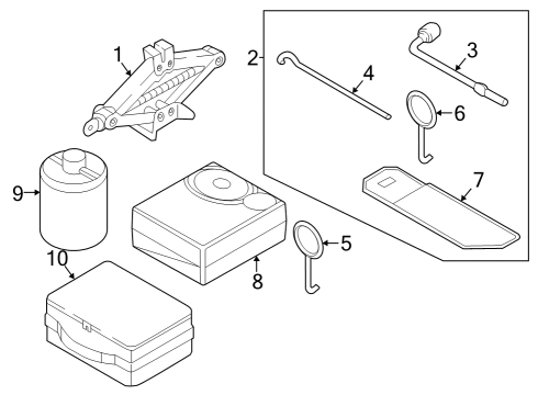 Jack & Components Sealant-Tire Diagram for 52932P2000