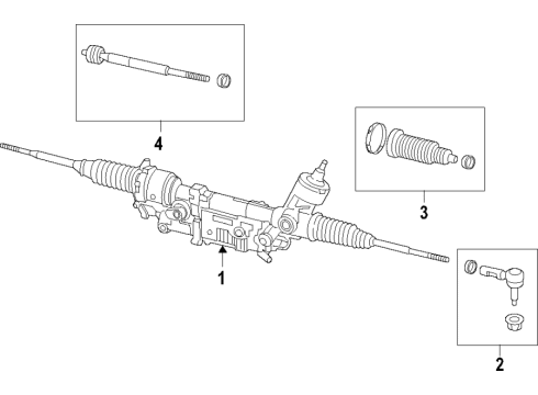 Steering Column & Wheel, Steering Gear & Linkage Gear-Rack And Pinion Diagram for 68466323AC