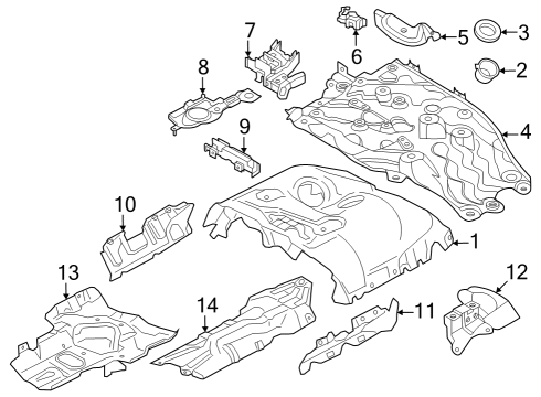 Turbocharger & Components HOLDER Diagram for 11787856764