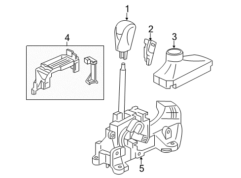 2014 Acura MDX Gear Shift Control - AT Wire, Control Diagram for 54315TZ5A83