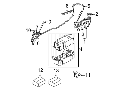 2021 BMW M440i xDrive Hydraulic System VACUUM PIPE Diagram for 11665A09C59