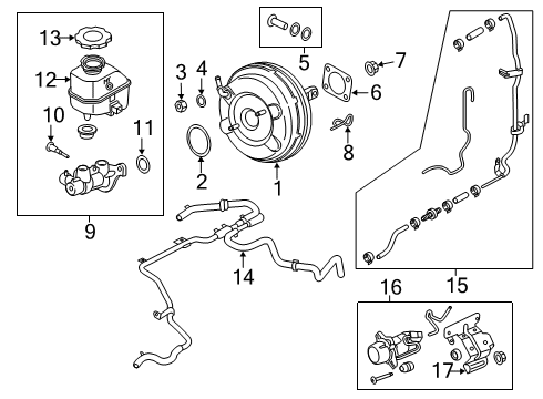 2020 Kia K900 Hydraulic System Nut Diagram for 1310008006B