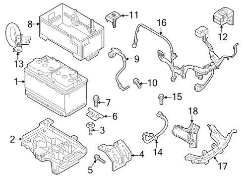 2021 Kia Telluride Battery Insulation Pad-Battery Diagram for 37112S1800
