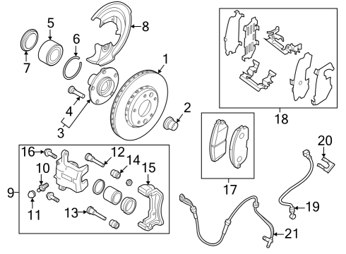 2021 Nissan Sentra Anti-Lock Brakes Actuator & Ecu Assy, Aniti-Skid Diagram for 476606LF0B