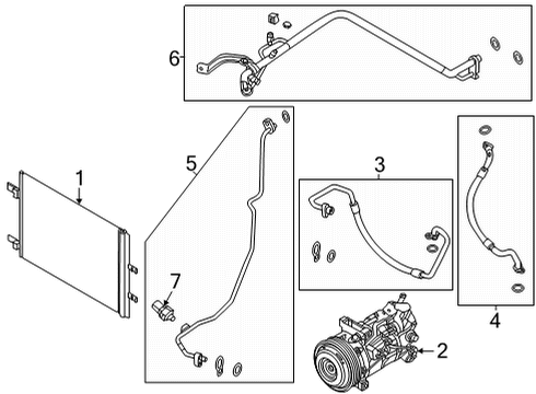 2021 Nissan Rogue Air Conditioner Hose-Flexible, Low Diagram for 924806RA3A