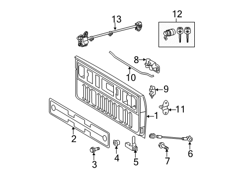 2010 Toyota Tundra Tail Gate Camera Diagram for 8679034030