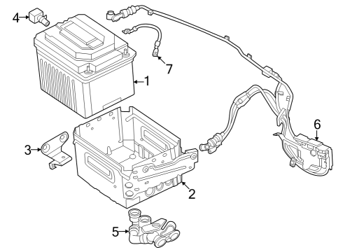 Battery, Cooling System 48-V BATTERY:612010 Diagram for 61215A6EC78