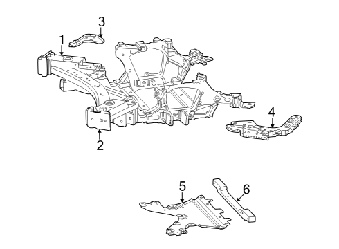 2021 Jeep Grand Cherokee L Suspension Mounting - Front Screw-HEXAGON FLANGE Head Diagram for 6509283AA
