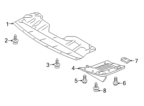 2013 Nissan Rogue Splash Shields MUDGUARD-Center, Front RH Diagram for 768521VK0A