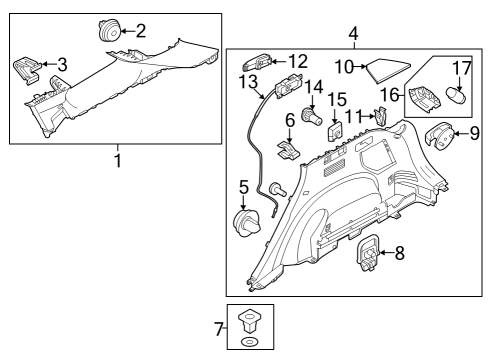 Interior Trim - Quarter Panels Lamp Assembly-Luggage Compartment Diagram for 92620D9000