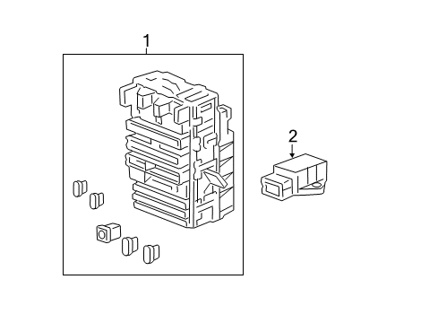 2007 Honda CR-V Stability Control Box Assembly, Fuse Diagram for 38200SWAA02