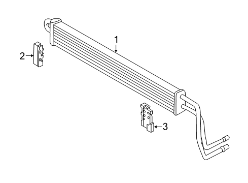 2017 BMW M6 Gran Coupe Power Steering Oil Cooler Adapter, Left Diagram for 17117845825