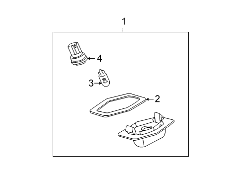 2005 Ford Escape Bulbs License Lamp Diagram for YL8Z13550AA