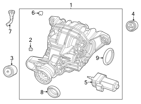 Axle Housing - Rear ORING Diagram for 68084272AA