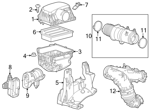 Air Inlet Ambient Air Diagram for 68405582AB