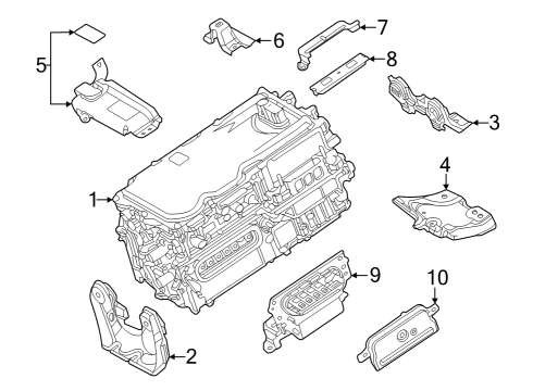 Electrical Components Front Bracket Diagram for G921442010