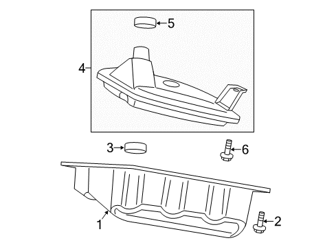 2014 Chrysler 200 Automatic Transmission Bolt Diagram for 6509582AA