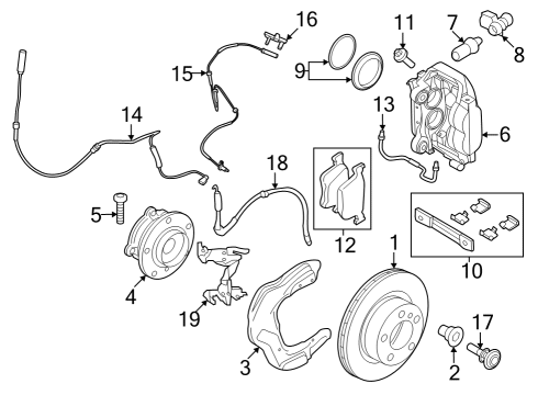 Front Brakes HOLDER Diagram for 34526886651
