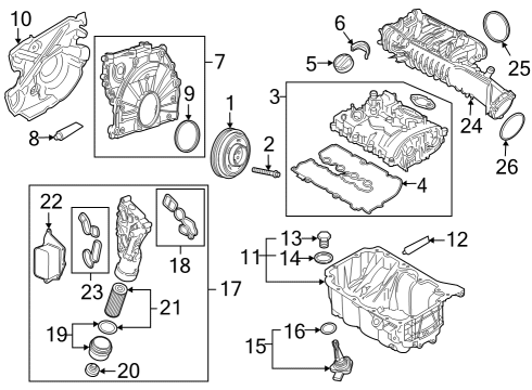 2021 Mini Cooper Countryman Intake Manifold INTAKE MANIFOLD SYSTEM Diagram for 11618655826