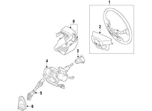 2013 Scion iQ Steering Column & Wheel, Steering Gear & Linkage Upper Bracket Diagram for 4528074030