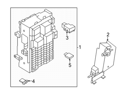 2021 Nissan Rogue Fuse & Relay Fuse Diagram for 243197990A