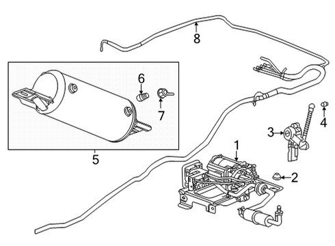 2021 Cadillac Escalade Electrical Components Automatic Level Control Plug Diagram for 84737720