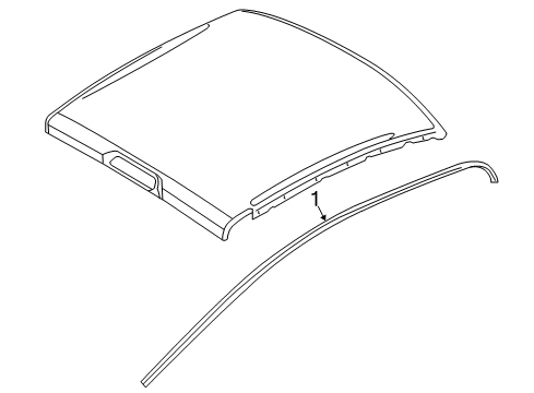 Exterior Trim - Cab Molding-Body Side Diagram for 68247512AD