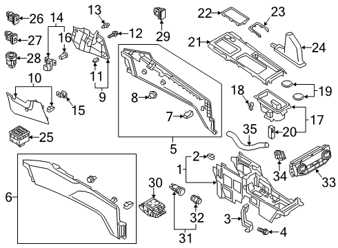 2020 Mitsubishi Eclipse Cross Automatic Temperature Controls Plug-Instrument Panel Switch Diagram for 8050A083