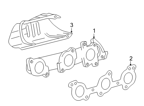2001 Toyota Tundra Exhaust Manifold Diagram 2 - Thumbnail