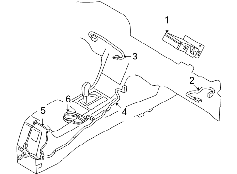 2012 Lincoln MKS Electrical Components Wire Diagram for DA5Z14A411A