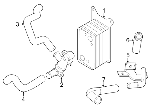 2021 Hyundai Santa Fe Oil Cooler Valve-Bypass Diagram for 431932N050
